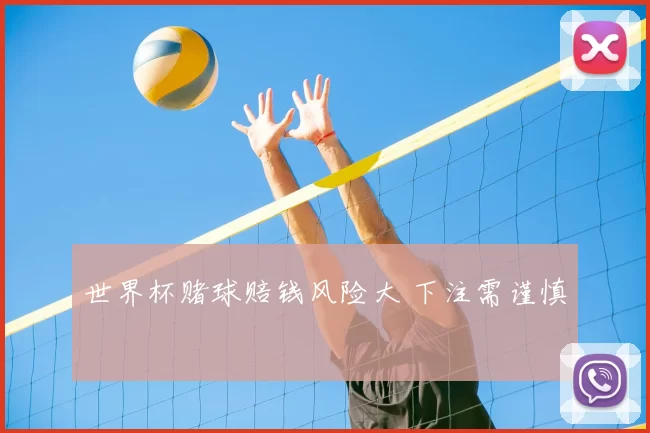世界杯赌球赔钱风险大 下注需谨慎