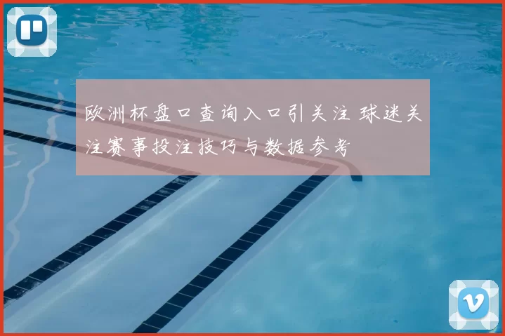 欧洲杯盘口查询入口引关注 球迷关注赛事投注技巧与数据参考